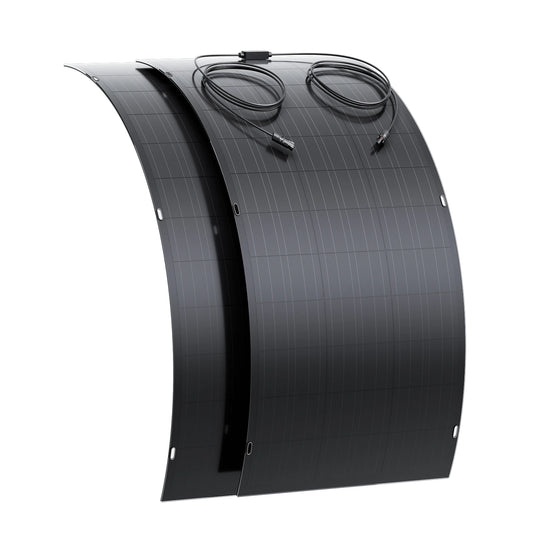 240W/480W Flexible Solar Panel Kit (2×120W / 2×240W), ETFE Surface, High Efficiency 18.6%, IP67, for RV, Boat, Roof