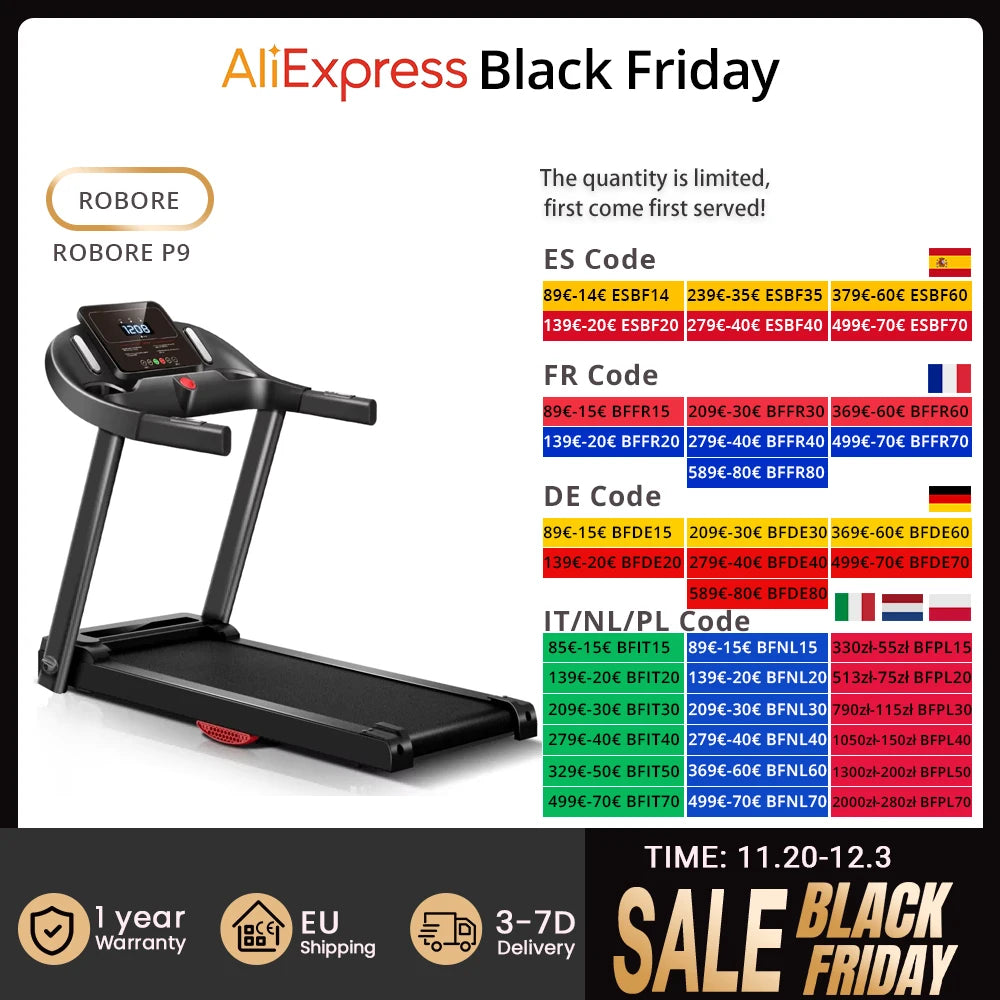 Loopband – Hardloopband – Wandelband – Treadmill – Walking Pad – 3.0 PK Stil Motor – Inklapbaar Met Schokdemping