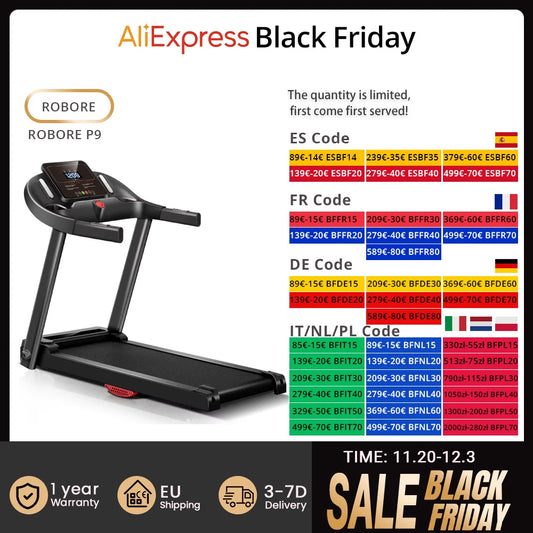 Loopband – Hardloopband – Wandelband – Treadmill – Walking Pad – 3.0 PK Stil Motor – Inklapbaar Met Schokdemping