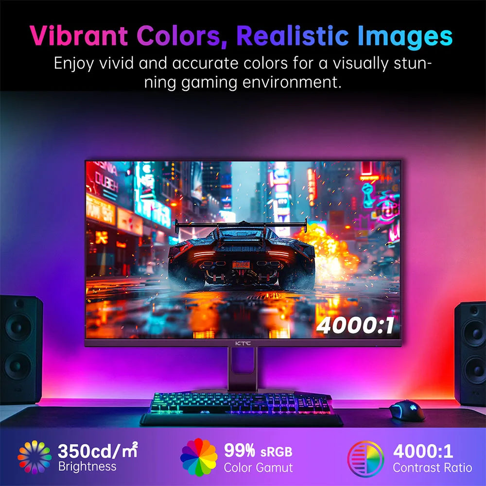 Gamingmonitor – Gaming Scherm – Gamemonitor – Pc Monitor – 27 Inch – Full HD – 280Hz Verversingssnelheid – 1ms Reactietijd - QUORE