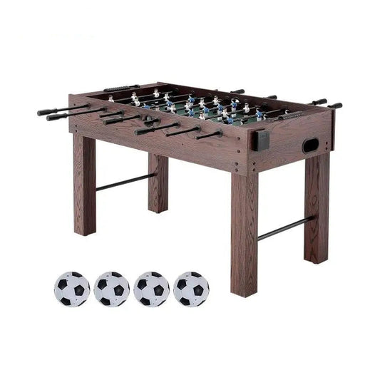 Voetbaltafel - Voetbal - Tafelvoetbal Spel - Voetbal Tafel - Indoor - Full Size - 55 inch - voor Familievoetbal - met Tafelvoetbalset Inclusief 4 Ballen en 2 Bekerhouders