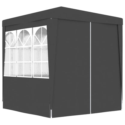 Paviljoen – Tuinpaviljoen – Partytent – Buitentent – Tuinent – Overkapping – Waterdicht – Robuust Stalen Frame - 2.5 x 2.5 m - Zwart