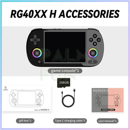 ANBERNIC RG40XX H Retro Handheld Game Console 64Bit 4 Inch IPS Screen Linux 5G WIFI Bluetooth HDMI-TV Output Video Gaming Player - QUORE