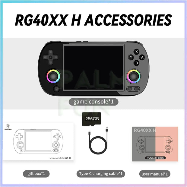 ANBERNIC RG40XX H Retro Handheld Game Console 64Bit 4 Inch IPS Screen Linux 5G WIFI Bluetooth HDMI TV Output Video Gaming Player