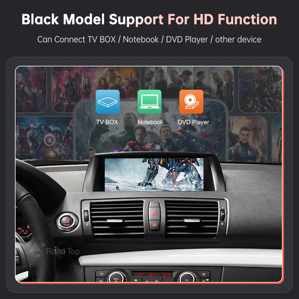 Wireless CarPlay – Draadloze CarPlay – Android Auto Interface – Mirror Link – Auto Multimedia Module CIC-Black – Plug & Play Installatie – Stuurwielbediening