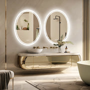 LED Badkamerspiegel - Smart Spiegel - Rond - Dimbaar - Verlichte Wandspiegel - Anti-condens - Modern Design - 20x28 inch