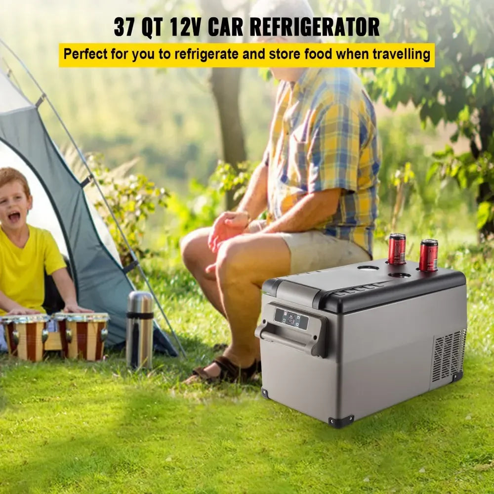 Auto Koelbox - Compressor Koelkast - Koelbox - Compressor Koelbox - Camping Koelkast - met Vriezerfunctie - 45L - 12V/24V & 230V AC - 45dB - -20°C tot +20°C - Voor Camping - Auto - Boot & Buitenactiviteiten