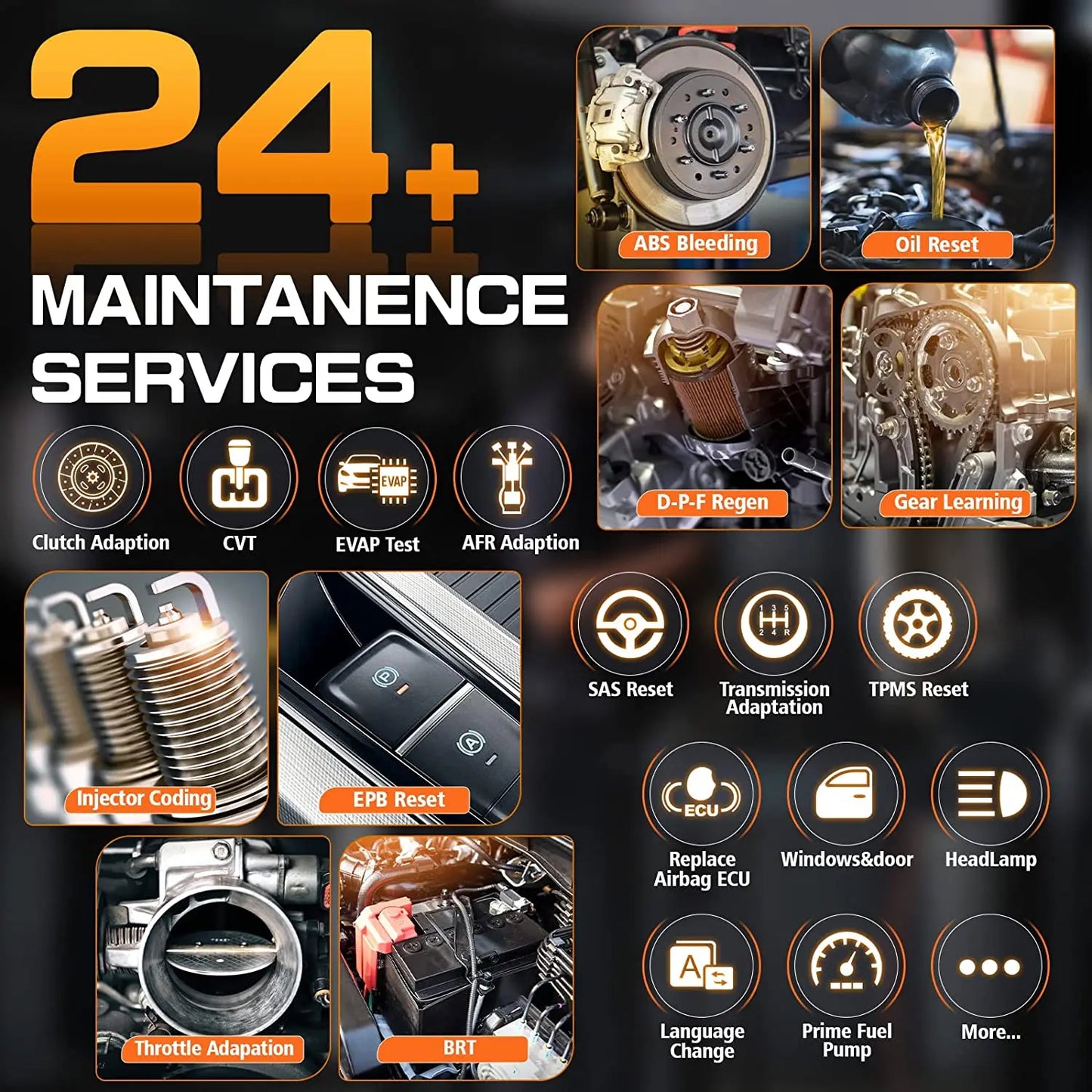 OBD Scanner - OBD2 - Auto Scanner - Auto uitlezen - Diagnose Apparatuur voor Auto's - Professionele Automotive Diagnosetool - Actieve Tests - 31+ Resetfuncties - ECU-Codering - Android 10 - 8” Touchscreen