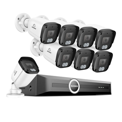Beveiligingscamera Set – IP Camera – CCTV Camera – Bewakingscamera – Surveillance Camera – 8 Kanaals NVR – 5MP Resolutie – Nachtzicht 30 Meter