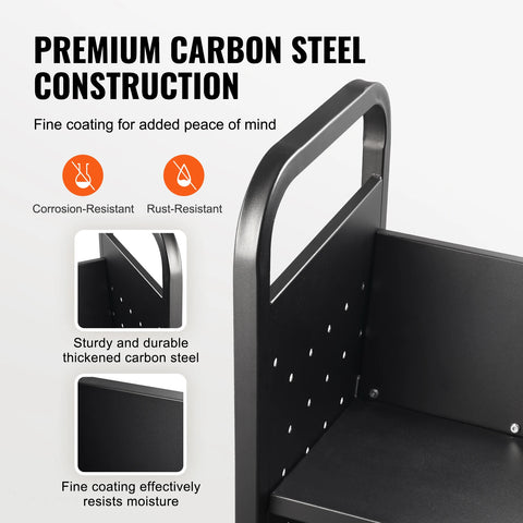 Boekenkasten - Boekenplank - Opbergrek Organisator - 4-Tier - Houten Boekenplank - Zes-Layer Sling Boekenkast - voor Kinderkamer Speelkamer Kleuterschool Kinderdagverblijf - Boek - Zwart