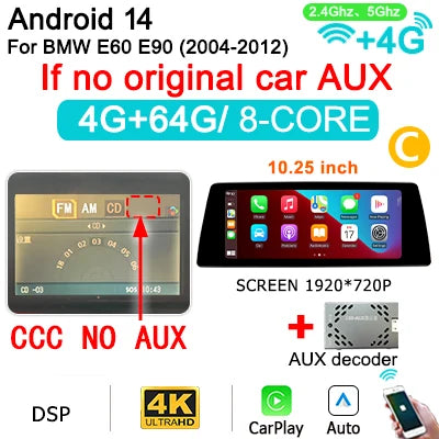 Carplay Autoradio – Multimedia Systeem – Android Auto – Dubbel Din Radio – Draadloos CarPlay – 10,25 Inch Touchscreen – Android 14 OS – 8GB RAM 256GB Opslag - QUORE