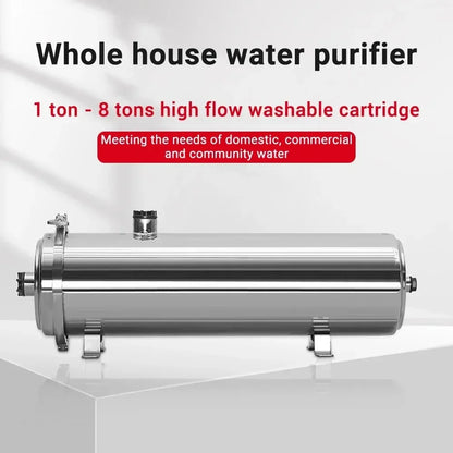 Waterfilter – Waterzuiveringsapparaat – Kraanwaterfilter – Huishoudelijk Filter – Keukenfilter – 8000L Capaciteit – Roestvrij Staal – Direct Drinkbaar - QUORE