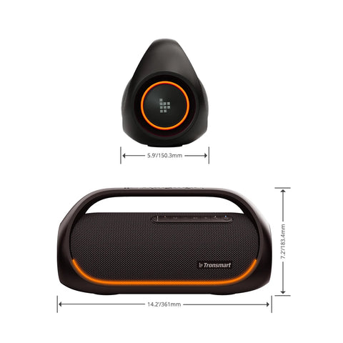 Tronsmart - Luidspreker- BluetoothLuidsprekers- Bluetooth Luidspreker Draadloos- Bluetooth Luidspreker Waterdicht- 60W- met APP-bediening en Zware Bas - Buiten en Party