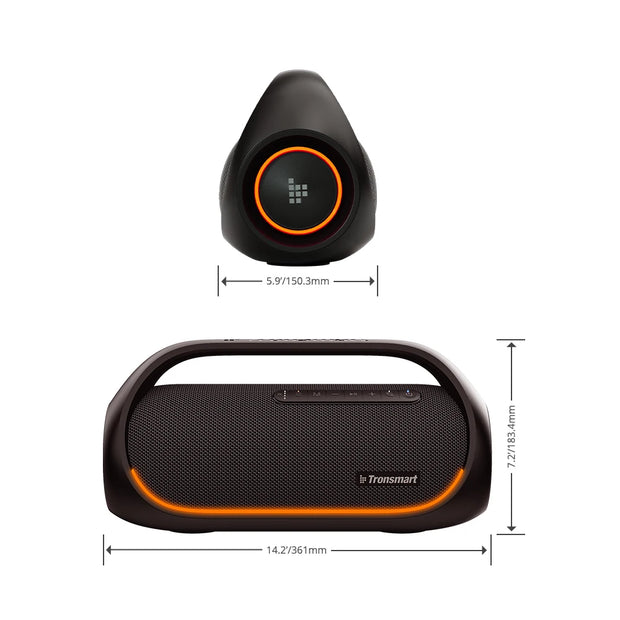 Tronsmart - Luidspreker- BluetoothLuidsprekers- Bluetooth Luidspreker Draadloos- Bluetooth Luidspreker Waterdicht- 60W- met APP-bediening en Zware Bas - Buiten en Party