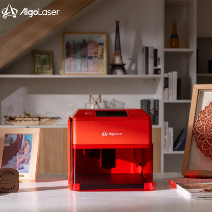 AlgoLaser PIXI Laser Engraver Machine Portable & Smart with 3.5" Touch Screen, Hand Drawing/Wireless/SD Card/Offline Engraving