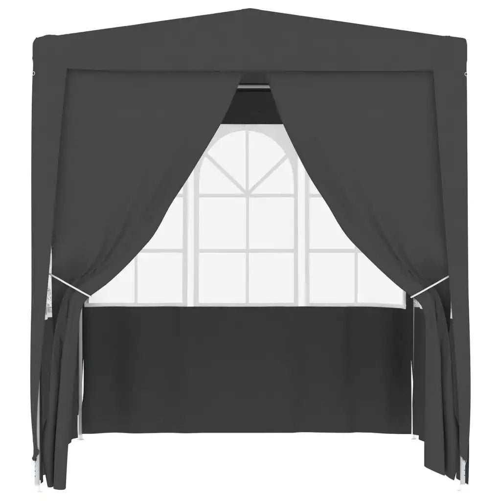 Paviljoen – Tuinpaviljoen – Partytent – Buitentent – Tuinent – Overkapping – Waterdicht – Robuust Stalen Frame - 2.5 x 2.5 m - Zwart