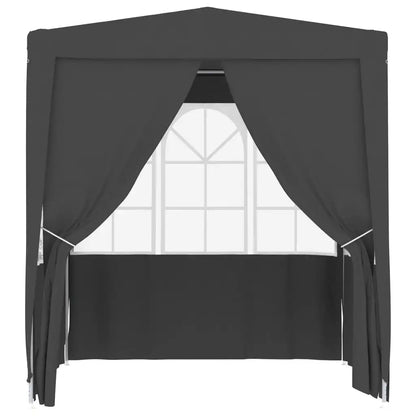 Paviljoen – Tuinpaviljoen – Partytent – Buitentent – Tuinent – Overkapping – Waterdicht – Robuust Stalen Frame - 2.5 x 2.5 m - Zwart