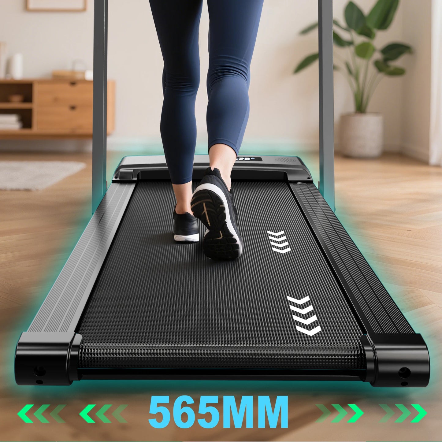 Loopband – Treadmill – Hometrainer – Hardloopband – Wandelband – Inklapbaar Ontwerp – 2,5 PK Motor & Bluetooth Speakers