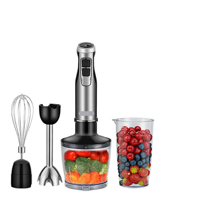 4-in-1 Krachtige Staafmixer –  Staafmixer set - Blender - Hakmolen & Smoothiebeker - 1200W - Hand Blender