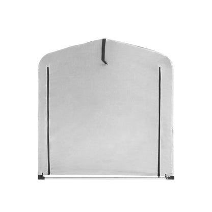 Fietsenstalling – Fietsberging – Fietsenhok – Gereedschapsschuur – Tuinberging – Grijs – Aluminium Frame – Waterdichte PE Cover – 159x165x219 cm - QUORE