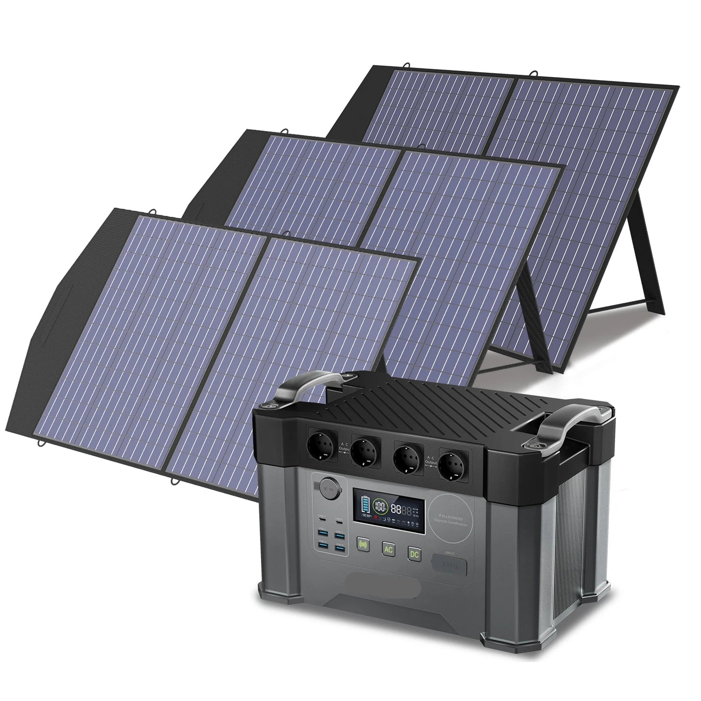 Draagbare Powerstation – Mobiele Accu – Noodstroom Generator – Camping Accu – 2000W Vermogen – 1500Wh Batterijcapaciteit