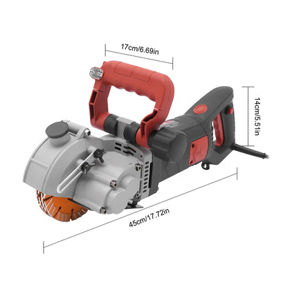 Betonschaar – Boutenschaar – Kabelschaar – Betonknipper – Staalkniptang – 4800W Krachtige Motor – Instelbare Zaagdiepte en Breedte - QUORE