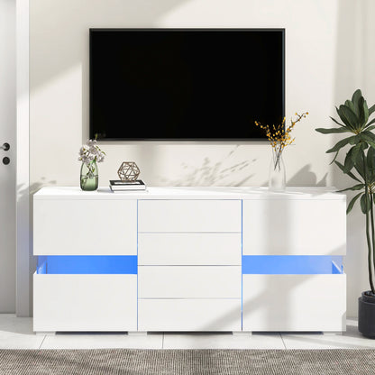 Sideboard – Opbergkast – Dressoir – Kast – Meubel – LED-Verlichting – USB-Aangedreven - QUORE