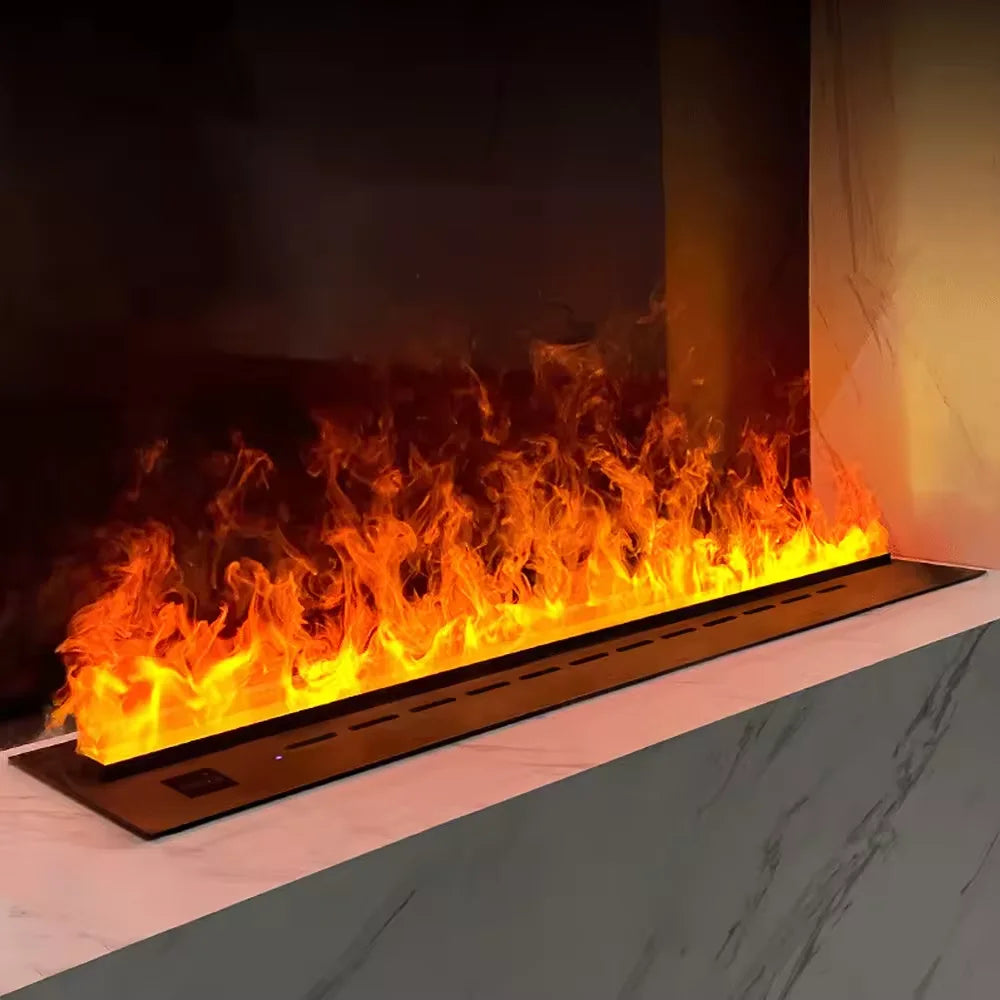 3D Water Electric Fireplace Remote Control APP Mist Fireplace Embedded Realistic Mist Flame Interior Decoration Steam Fireplace