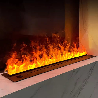 3D Water Electric Fireplace Remote Control APP Mist Fireplace Embedded Realistic Mist Flame Interior Decoration Steam Fireplace