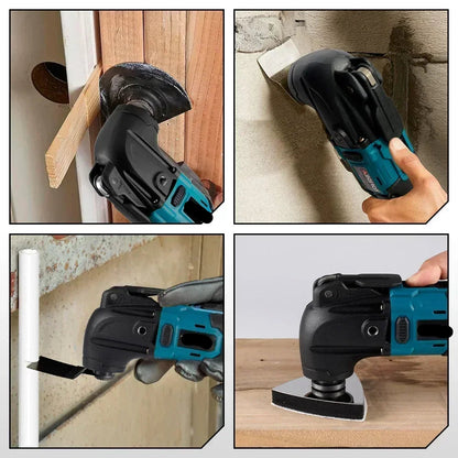 Oscillerend Multitool - Electrische Zaag - Multitool Gereedschap - Trimmer & Schraper - Snelwisselsysteem, variabele snelheid - met 1x 388VF Accu – Voor Precisie Houtbewerking