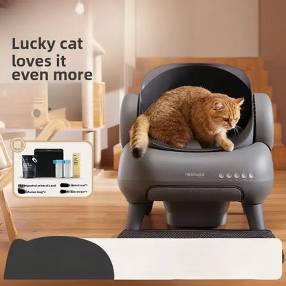 Automatische Kattenbak – Slimme Kattenbak – Zelfreinigende Kattenbak – Elektrische Kattenbak – XL Kattenbak – 11 Liter Opvangreservoir – Volledig Automatisch Schoonmaaksysteem