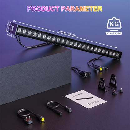 RGB Wall Washer – LED Wandlamp – Licht Bar – Tuinverlichting – Buitenlamp – IP65 Waterdicht – 4 Stuks 120W Met DMX-Controle