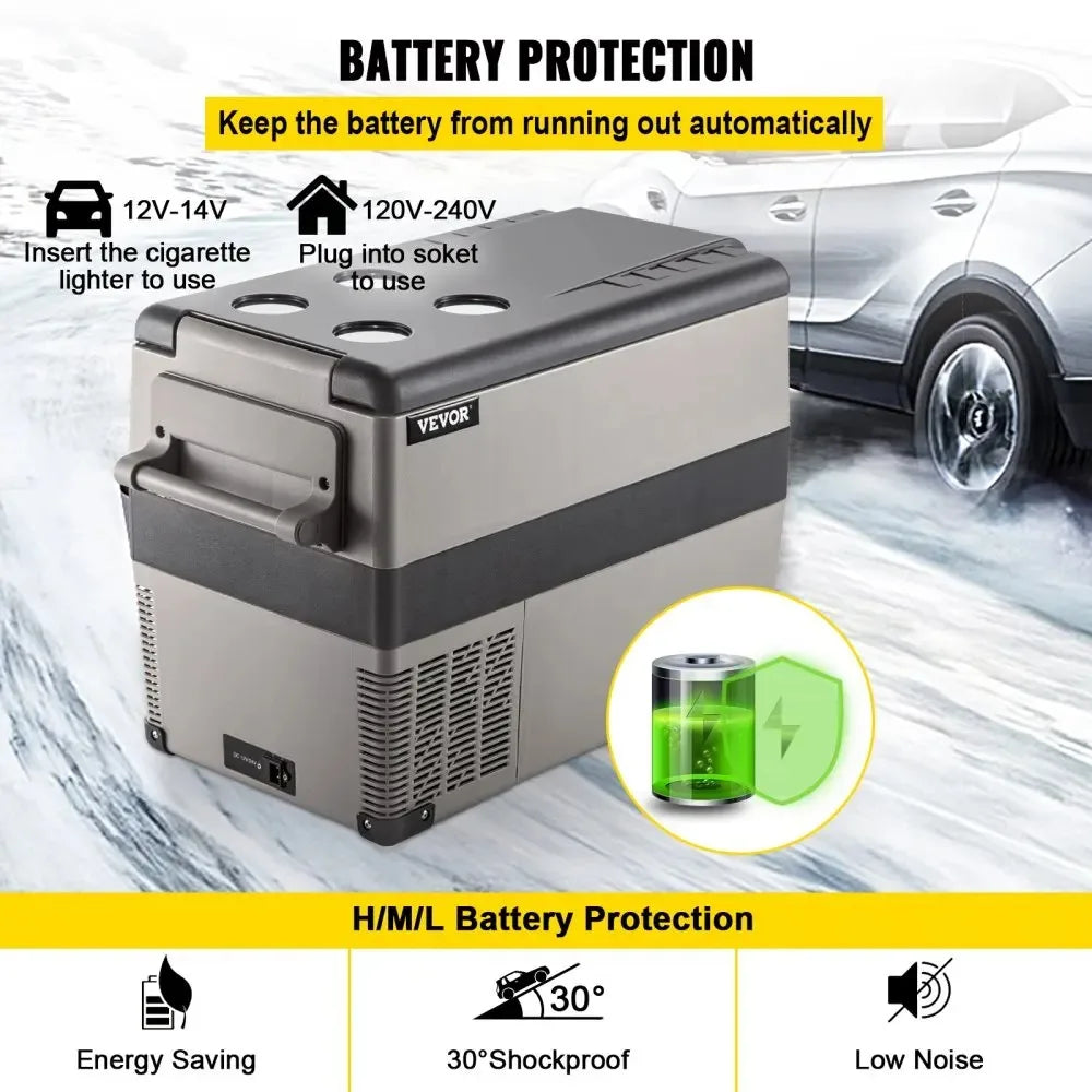 Sihao 15L 20L 30L 35L 40L 45L 50L 55L Portable Refrigerator Compressor Fridge Freezer Mini Cooler for Outdoor Camping BBQ Picnic
