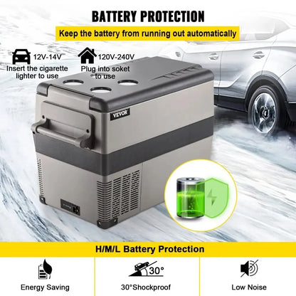 Sihao 15L 20L 30L 35L 40L 45L 50L 55L Portable Refrigerator Compressor Fridge Freezer Mini Cooler for Outdoor Camping BBQ Picnic
