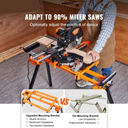 Miter Saw Stand - Miter Saw Work Table - Miter Saw - Grinding Chop Saw - 79inch - Sliding Rails - 330lbs Load Capacity - for sawing work