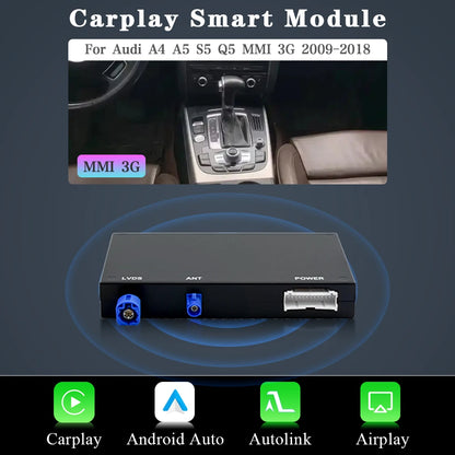 Android Auto Adapter – CarPlay Adapter – Wireless CarPlay – Bluetooth Adapter – MMI 3G Adapter – Draadloos Verbinden – Plug & Play Installatie - QUORE