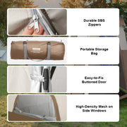Vevor - Shower Tent - Camping Shower Tent - Outdoor Camping Tent - Portable - 83x42x83in - Fitting Room Tent - 190T Dacron - 210D Oxford