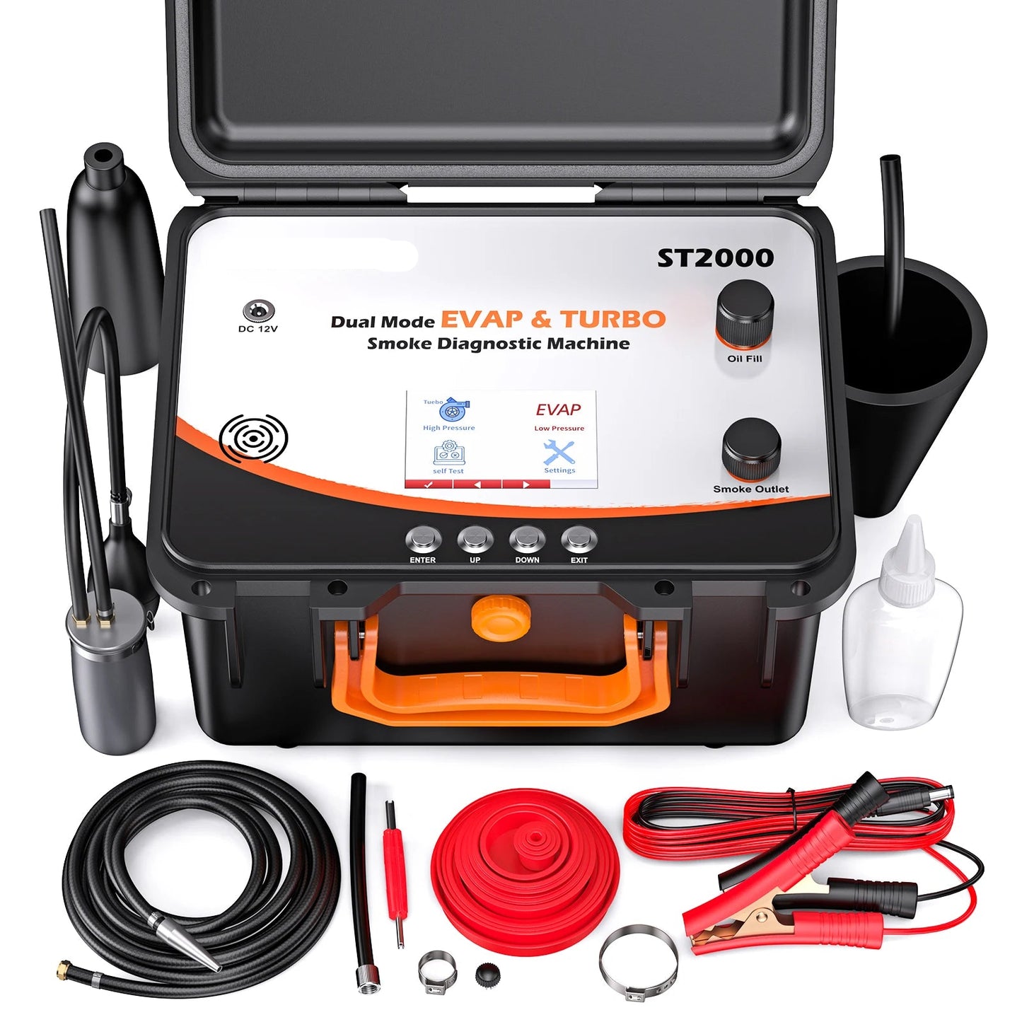 Rookmachine Auto – Smoke Machine – Rooktester – Lekkage Tester – EVAP Detector – Twee Modussen – 4-Inch LCD-Scherm