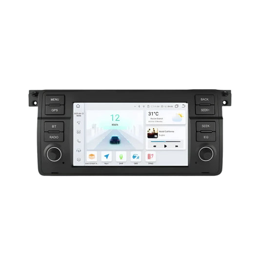 Auto Multimedia Speler - Voor BMW E46 M3 316 323 328 Coupe 318 320 325 330 335 - 2GB32GB - 8 Core - Carplay Scherm - Navigatiesysteem Auto - Multimedia Autoradio - Zwart - QUORE