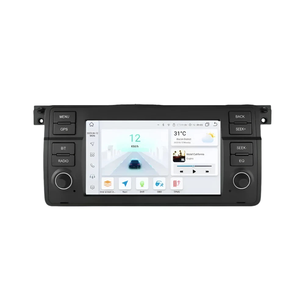 Auto Multimedia Speler - Voor BMW E46 M3 316 323 328 Coupe 318 320 325 330 335 - 1GB32GB - 8 Core - Carplay Scherm - Navigatiesysteem Auto - Multimedia Autoradio - Zwart