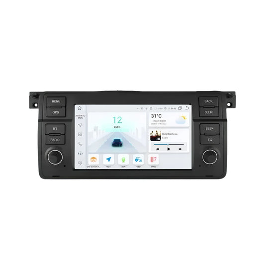 Auto Multimedia Speler - Voor BMW E46 M3 316 323 328 Coupe 318 320 325 330 335 - 1GB32GB - 8 Core - Carplay Scherm - Navigatiesysteem Auto - Multimedia Autoradio - Zwart