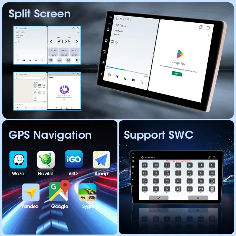 Android 12 Autoradio – Multimedia Systeem – GPS Navigatie – Carplay Radio – Auto Stereo – 9 Inch Touchscreen – 4x45W Versterker - QUORE
