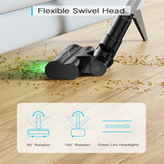 Cordless Stick Vacuum Cleaner - Stick Vacuum Cleaner - Vacuum Cleaner - Cordless Stick Vacuum Cleaner - Powerful Suction - 20KPa - LED - 6 In 1 - HEPA - 28W - Gray