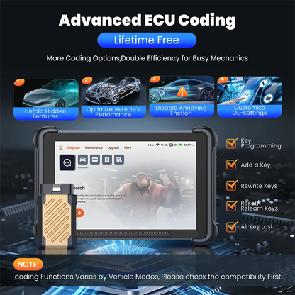 OBD2-Scanner – Diagnose Tool – Auto Scanner – Foutcode Lezer – Draadloze Verbinding – 140+ Automerken – Bi-directionele Bediening - QUORE