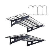 Garage - Opbergrekken voor in de garage - Stellingkast - Garagerekken - Opbergrekken voor zwaar gebruik - Opbergrekken - Opbergrek voor gereedschap - 2 lagen - Verrijdbaar opbergrek voor gereedschap - 48x12in - 200lbs capaciteit