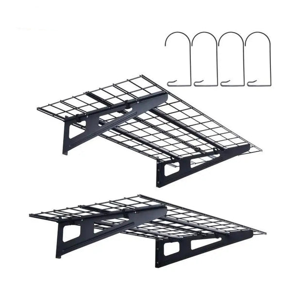 Garage - Opbergrekken voor in de garage - Stellingkast - Garagerekken - Opbergrekken voor zwaar gebruik - Opbergrekken - Opbergrek voor gereedschap - 2 lagen - Verrijdbaar opbergrek voor gereedschap - 48x12in - 200lbs capaciteit