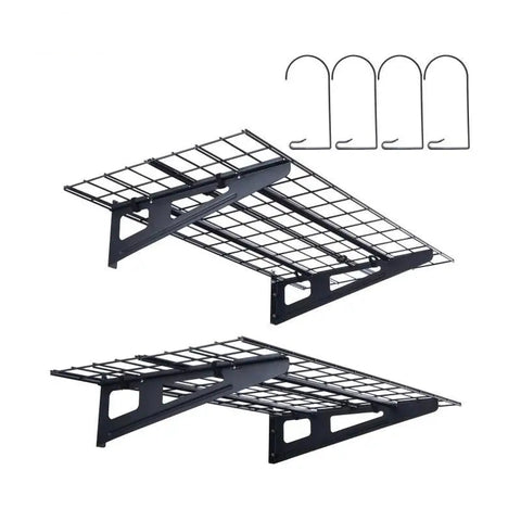 Garage - Opbergrekken voor in de garage - Garagerekken - Stellingkast - Opbergrekken voor zwaar gebruik - Opbergrekken - Opbergrek voor gereedschap - 2 lagen - Verrijdbaar opbergrek voor gereedschap - 72x24in - 500lbs capaciteit