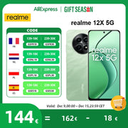 Global version realme 12X smartphones 5g android 14 MediaTek Dimensity 6100 50MP AI Camera 5000mAh Battery 15W Quick Charge