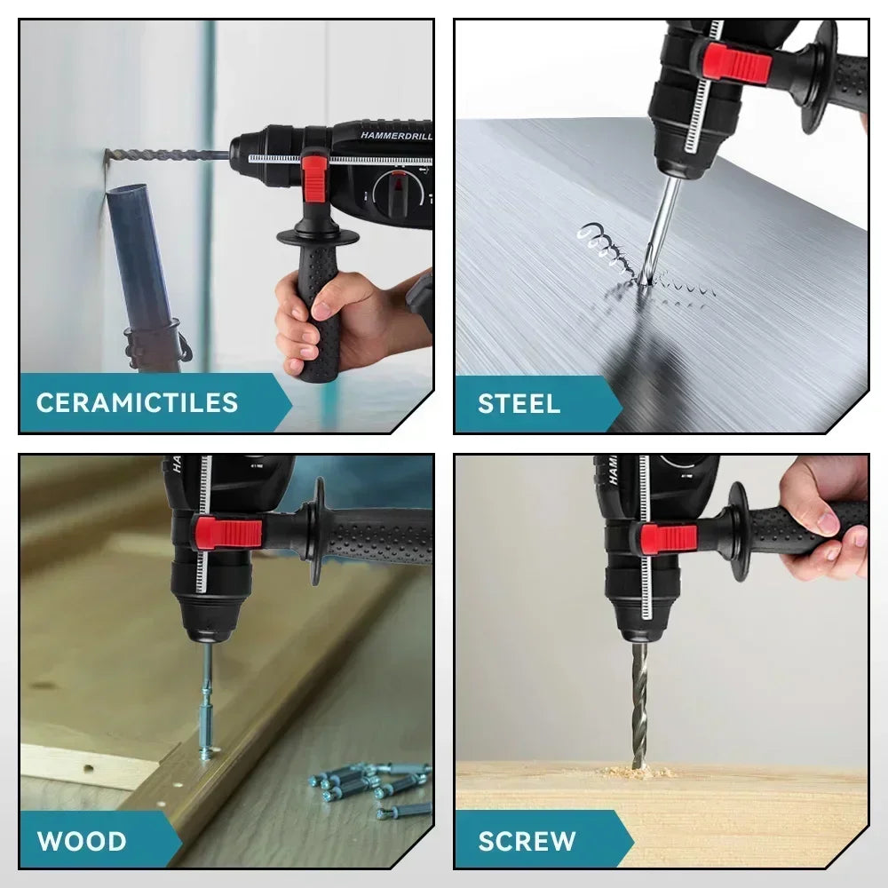 Hammer Drill - Impact Drill - Cordless Drill - Drill - Impact Drill - 26MM Brushless Electric Hammer - Without Battery Included