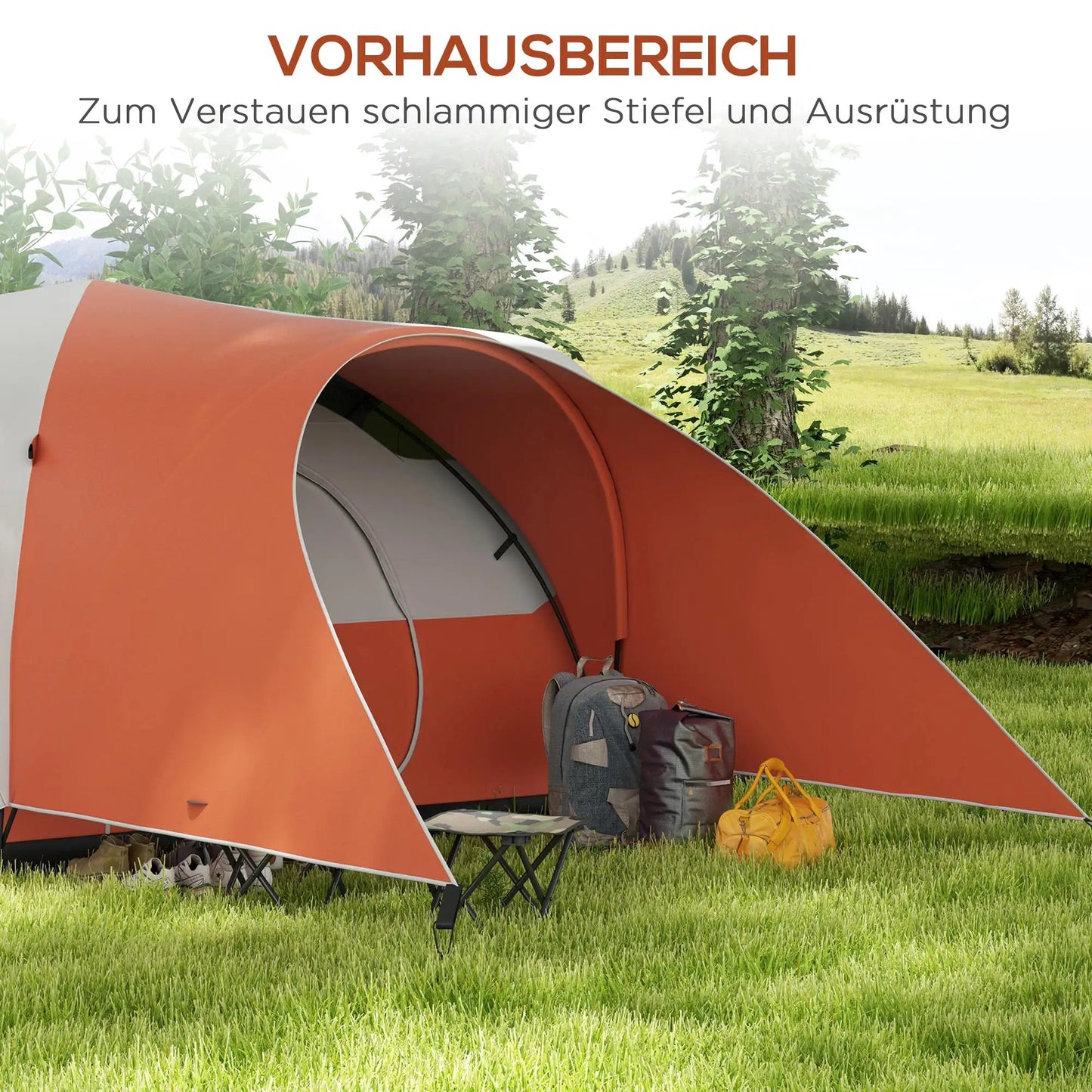Familietent – Kampeertent – Gezinstent – Buitentent – Waterdicht – Ruim – Ventilatie